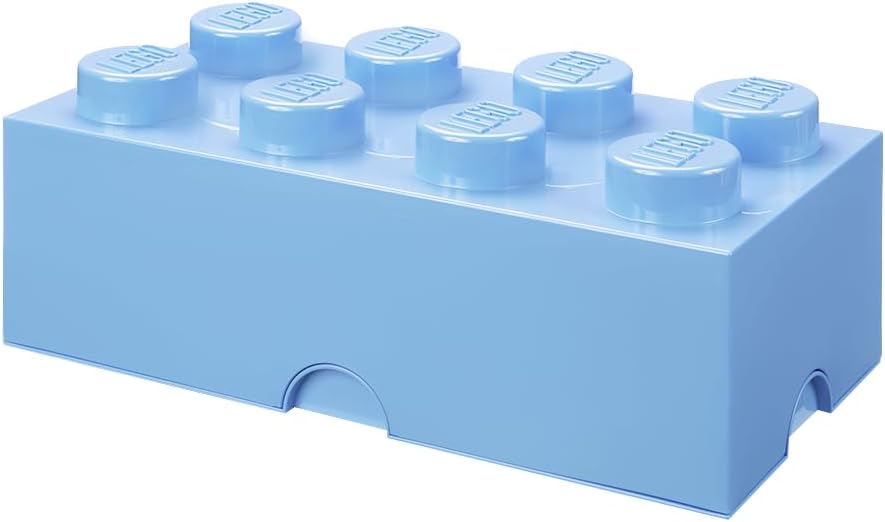 LEGO Opbergsteen 8 Noppen Lichtblauw