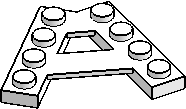45° A-Shape, 8-Studs
