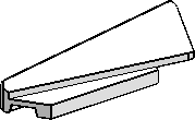 1×5×1⅓ Wedge Slope L.