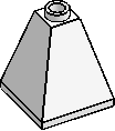 75° 2×2×2 Square Cone w/ 1-Stud