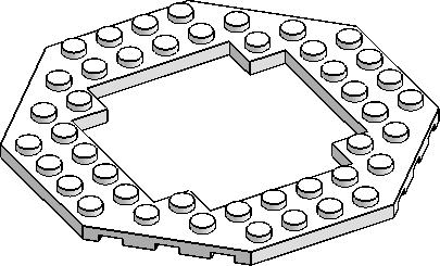 45° 10×10 Octagonal w/ Cutout