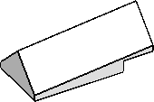 45° 2×4×1⅓ Dbl. Slope