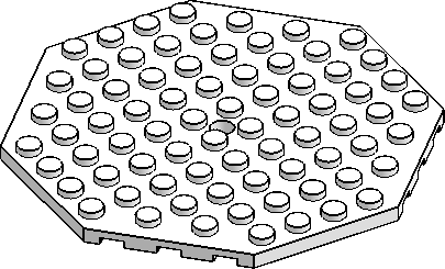 45° 10×10 Octagonal