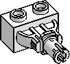 1×2 Brick w/ Click Pin