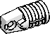 1×2 Cylinder 1-Finger, Axle Hole