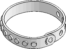 25L Bracelet, 1×14 Studs