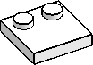 2×2, 2-Studs Edge