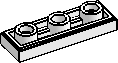 1×3 Tile, Inv. w/ Hole