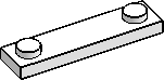 1×4, 2-Studs Ends