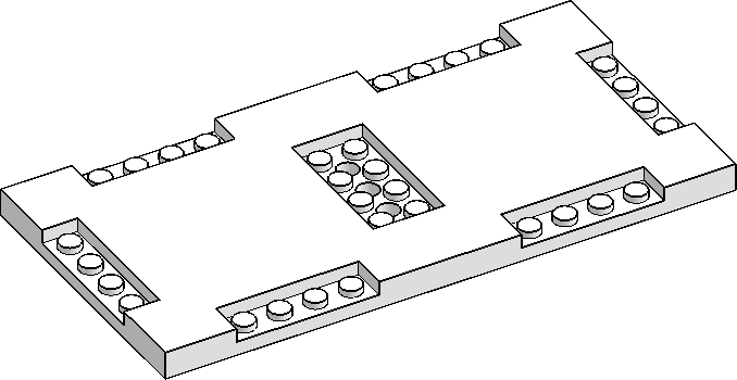 8×16×⅔, Recessed Studs