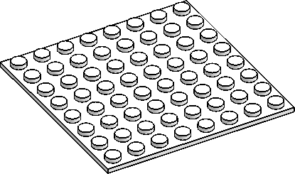 8×8 Baseplate w/ Adhesive
