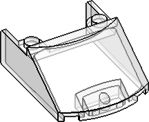 5×4×1⅔ Windscreen, Curved