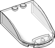 6×4×1⅓ Windscreen, Curved