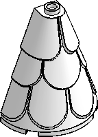 2×4×4 ½-Cone, Tiled