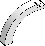 1×5×3⅓ Curved