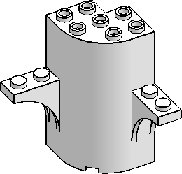 3×3×5, Ø4 ¼-Cylinder w/ 2-Bows