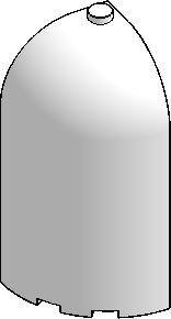 3×3×6 ¼-Cylinder w/ Curved Top