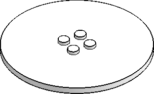 8×8 Round w/ 2×2 Studs
