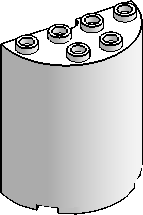 2×4×4. Ø4 ½-Cylinder