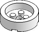 4×4 Round w/ Recess