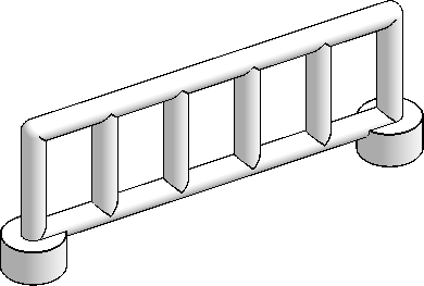 DUPLO 1×6 Fence