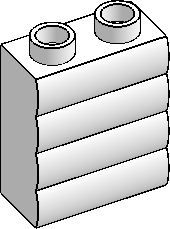 DUPLO 1×2×2 Panel, Log