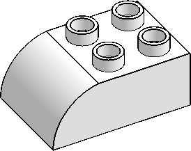 DUPLO 2×3 Curved