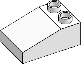DUPLO 33° 3×2 Slope