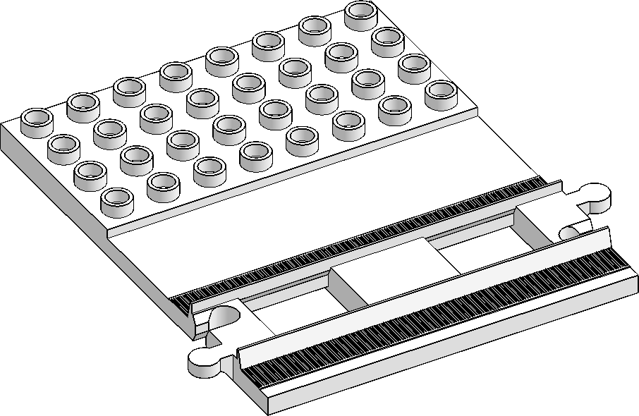 DUPLO Straight Track w/ 4×8 Plate
