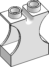 DUPLO 1×2×2 Brick w/ Cutouts