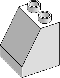 DUPLO 54° 2×2×2 Slope