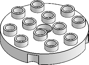 DUPLO 4×4 Plate, Round