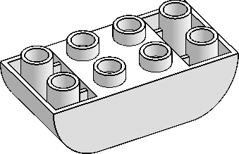 DUPLO 2×4 Curved, Inv. Dbl.