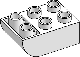 DUPLO 2×3 Curved, Inv.