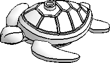 Sea Turtle, Large w/ Stud