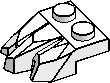 1×2 w/ 3-Claws (Rock)