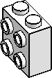 1×2×1⅔ Studs 1-Side