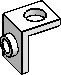 Minifig Bracket w/ 1-Stud