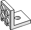 2×2 Bracket w/ Holes