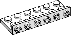 1×6 Bracket w/ 2×6, Inv.