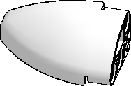 5×3×2 Fairing, Rounded, L.