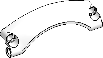 #42 9×2×3 Mudguard, Arched