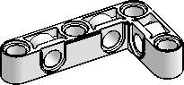 3×5 Liftarm, L-shape w/ Alternating Holes
