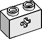 1×2 Technic Brick w/ Axle Hole