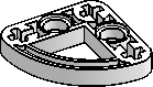 3×3 Beam, Thin w/ D-Shape