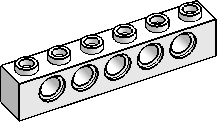 1×6 Technic Brick