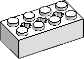 2×4 Technic Brick w/ Vertical Axle Holes