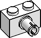 1×2 Brick, Pin 1-Side