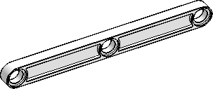 1×9 Beam, Thin w/ 3-Holes