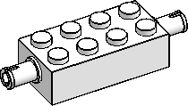 2×4 Brick, 2-Pins, 2-Sides